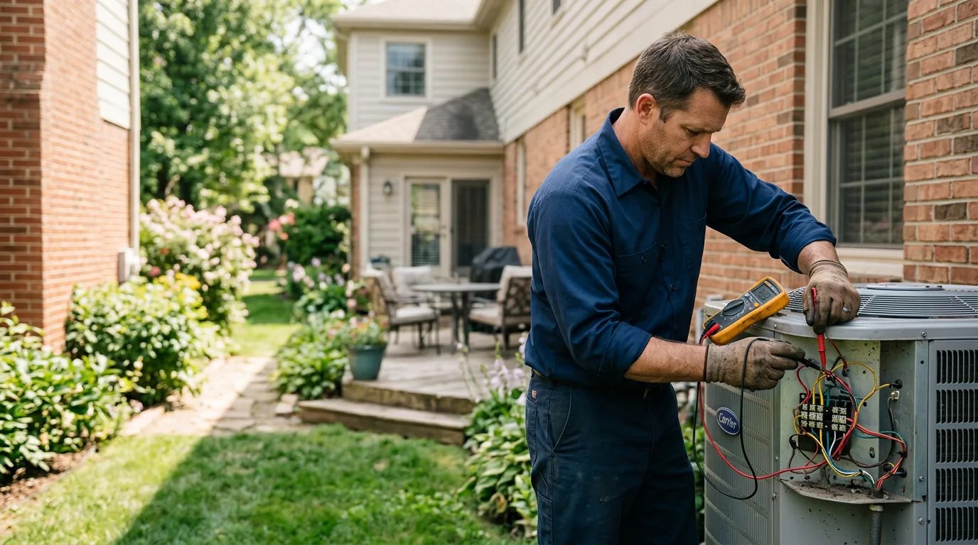 HVAC technician working near Pembroke Township, IL